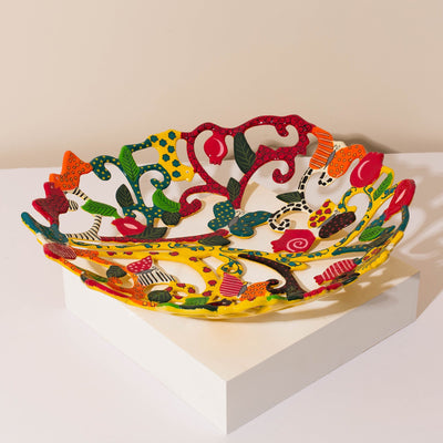 Artistic Tree of Life Dining Bowl – Multicolor – Eden Series