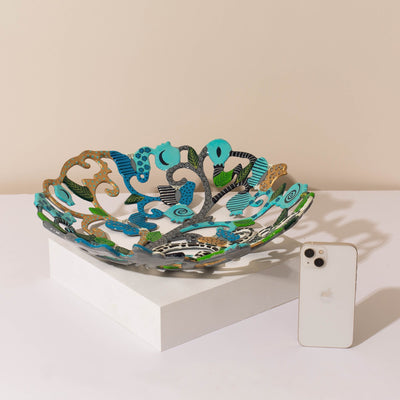 Artistic Tree of Life Dining Bowl – Multicolor – Eden Series