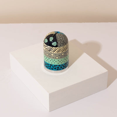 Modern Tzedakah Box – Colorful Handcrafted Aluminum – Coins Series