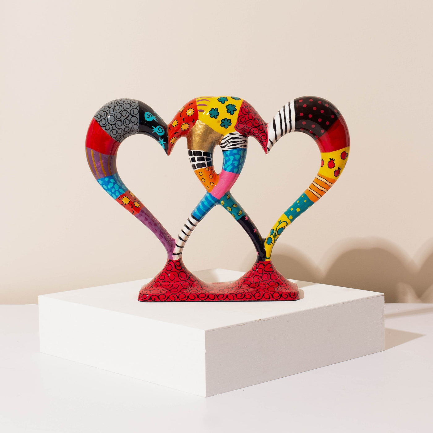Handcrafted Double Heart Sculpture – Pairfect (Small) Series