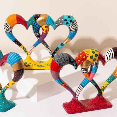 Handcrafted Double Heart Sculpture – Pairfect (Small) Series