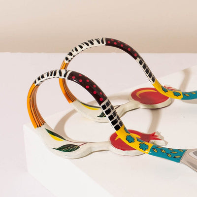 Colorful Jewish Home Decor Serving Set – Twisty Series