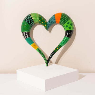 Handcrafted Colorful Heart Wall Art – ArtBeat Series