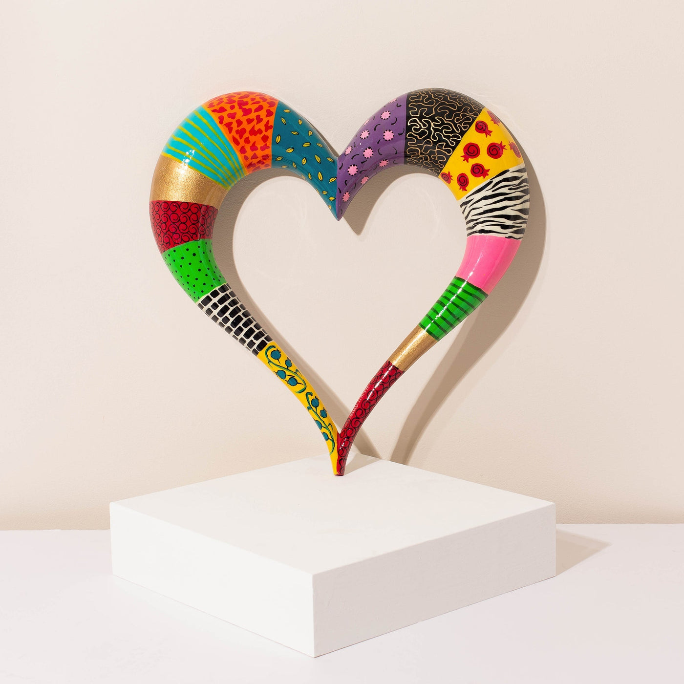 Handcrafted Colorful Heart Wall Art – ArtBeat Series