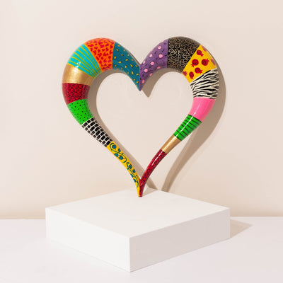 Handcrafted Colorful Heart Wall Art – ArtBeat Series