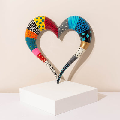 Handcrafted Colorful Heart Wall Art – ArtBeat Series