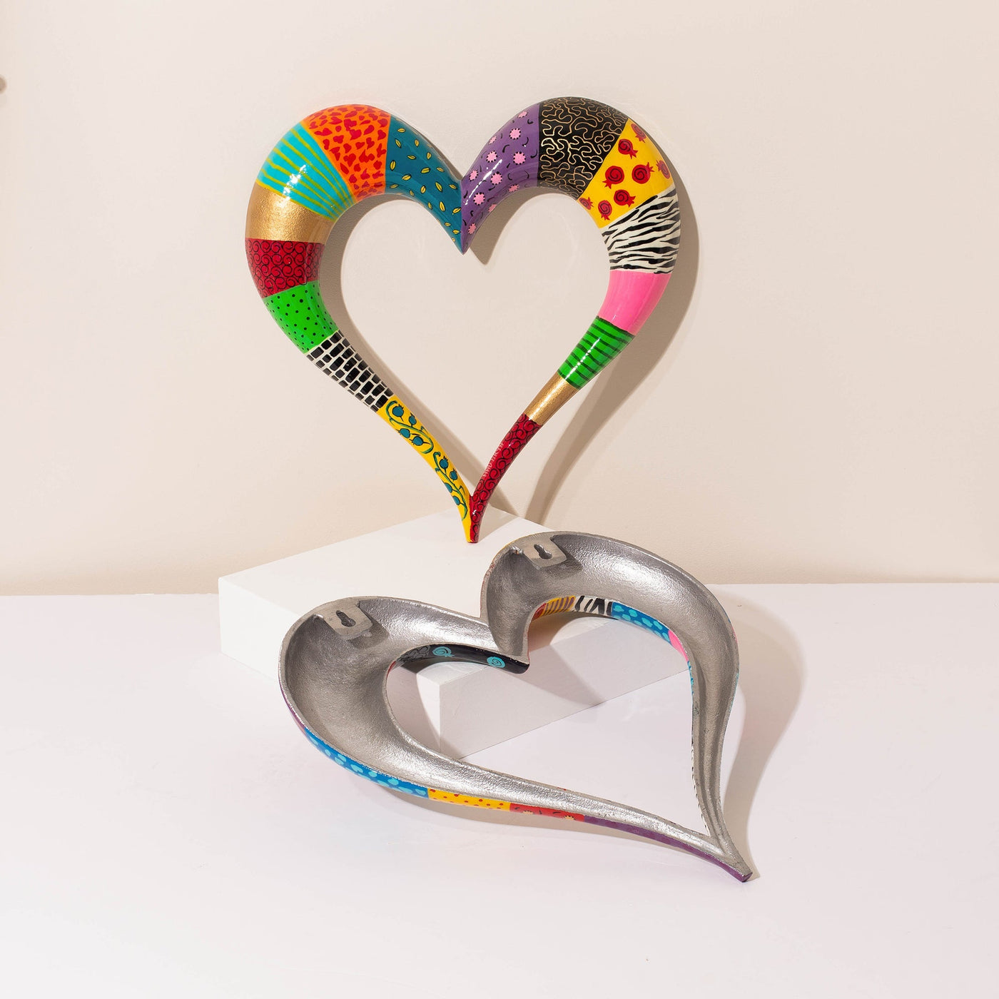 Handcrafted Colorful Heart Wall Art – ArtBeat Series