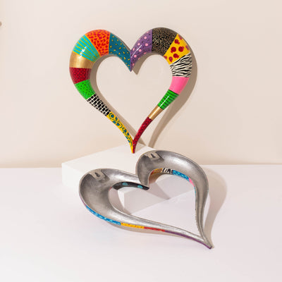 Handcrafted Colorful Heart Wall Art – ArtBeat Series