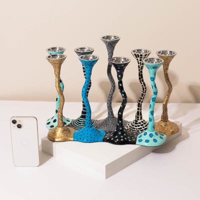 Elegant Swirling Design for Hanukkah Decorations - Curvix Series