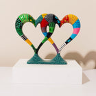 Hearts Together Hand-Painted Sculpture