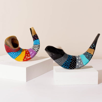 Hand-Painted Judaica Shofar – Echo Series