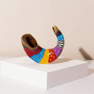 Hand-Painted Judaica Shofar – Echo Series
