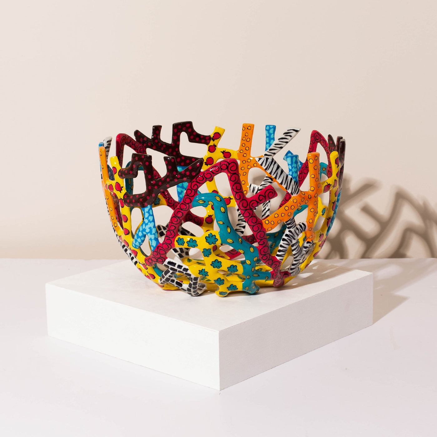 Handcrafted Jewish Fruit Basket Bowl – Bloom Series