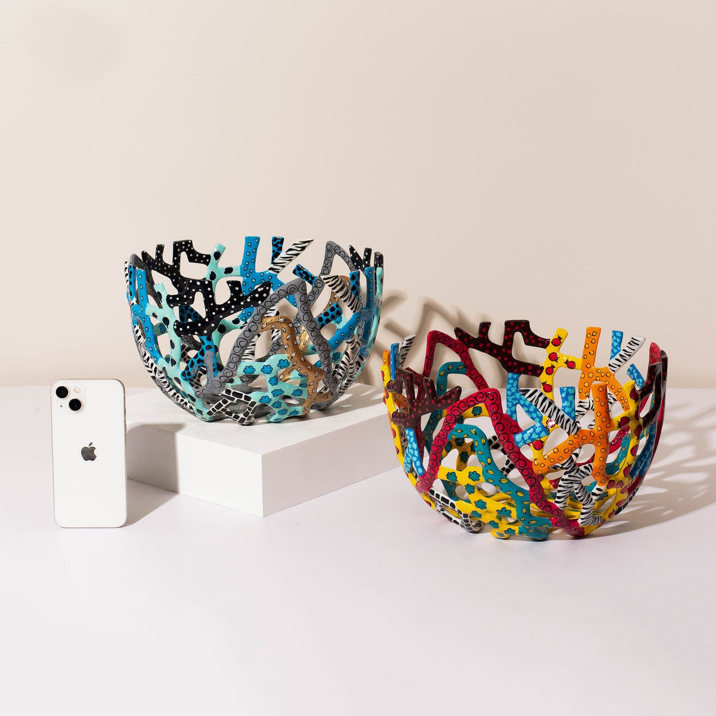 Handcrafted Jewish Fruit Basket Bowl – Bloom Series