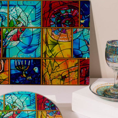 Handmade Luxury Shabbat Set – Chagall Blue Series 