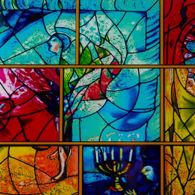 Handmade Luxury Shabbat Set – Chagall Blue Series 