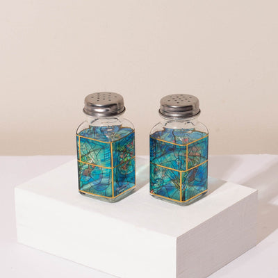 Handmade Luxury Shabbat Set – Chagall Blue Series 