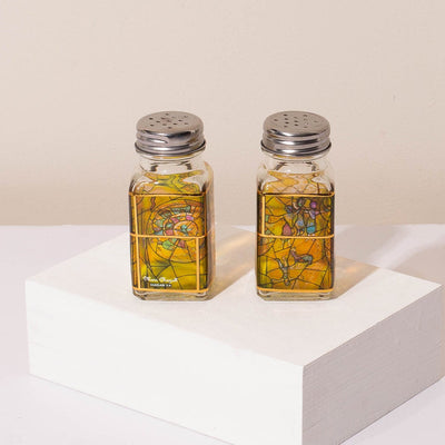 Elegant Shabbat Set with Yellow Enamel – Chagall Yellow Series 