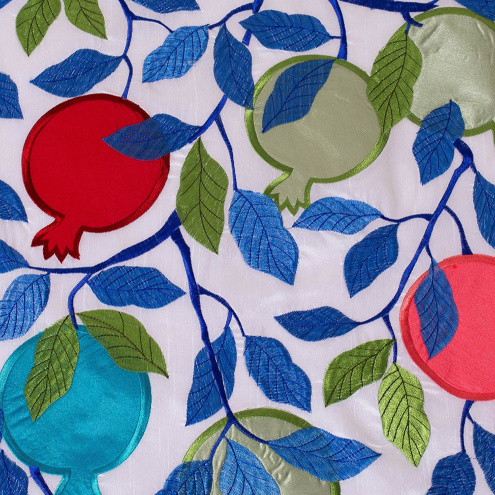 Handmade Challah Cover – Pomegranate Bloom Series