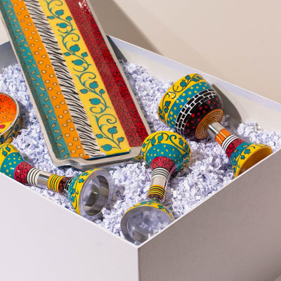 Colorful Yellow Shabbat Set – Yellow Joy Series