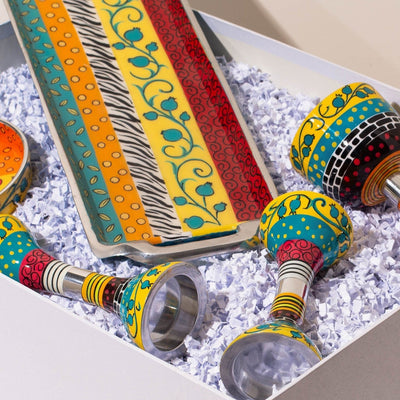 Colorful Yellow Shabbat Set – Yellow Joy Series