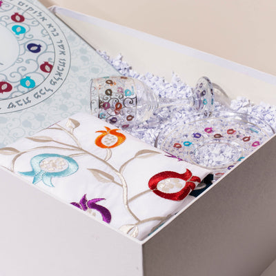 Decorative Pomegranate Shabbat Set – Pomegranate Chic Series 