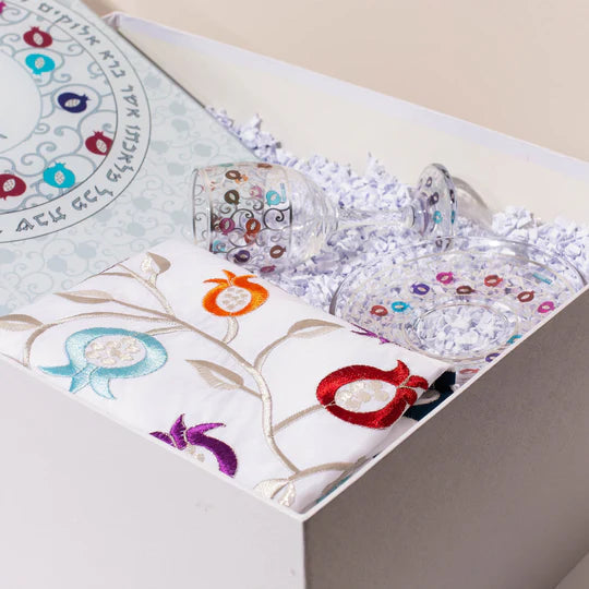 Decorative Pomegranate Shabbat Set – Pomegranate Chic Series 