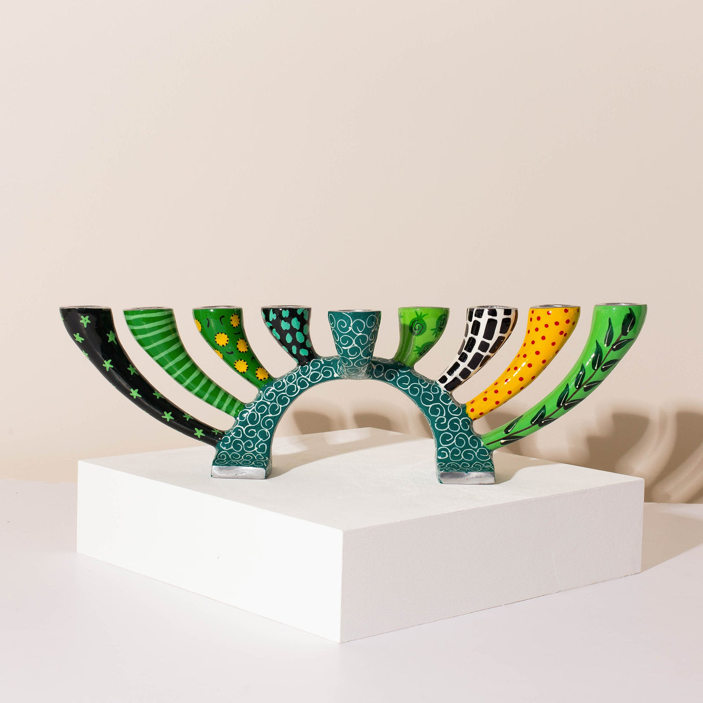 Hand-painted Enamel Finish for Stylish Hanukkah - Twist Series
