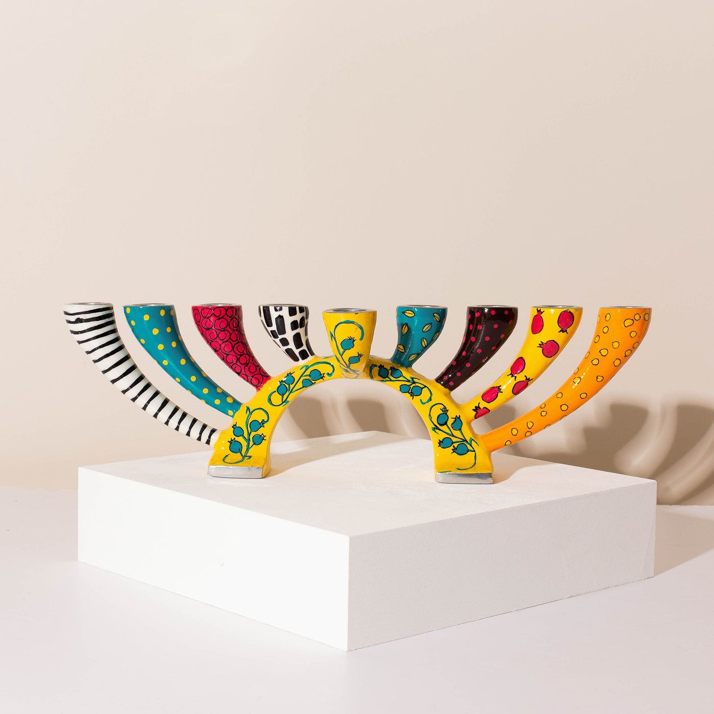 Hand-painted Enamel Finish for Stylish Hanukkah - Twist Series