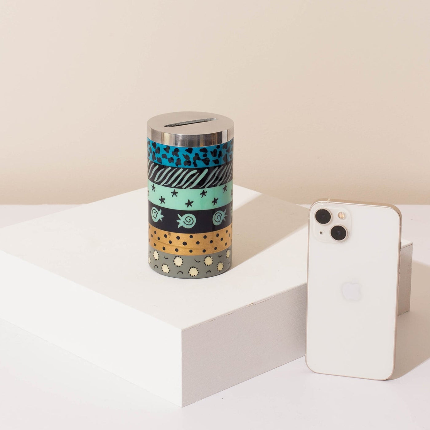 Colorful Decorative Tzedakah Box – Artistic Touch – Treasure Series