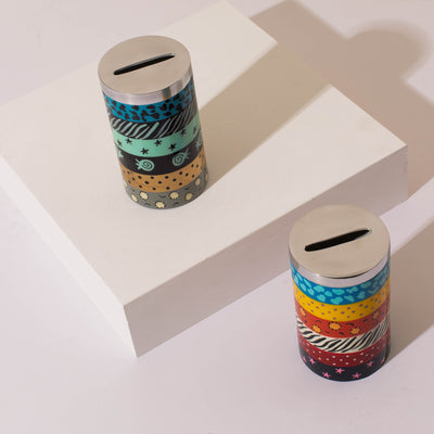 Colorful Decorative Tzedakah Box – Artistic Touch – Treasure Series