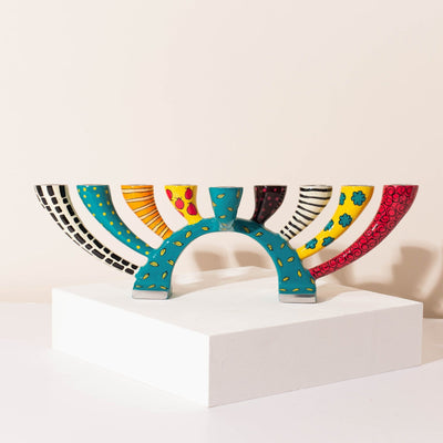 Hand-painted Enamel Finish for Stylish Hanukkah - Twist Series