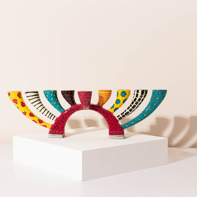 Hand-painted Enamel Finish for Stylish Hanukkah - Twist Series