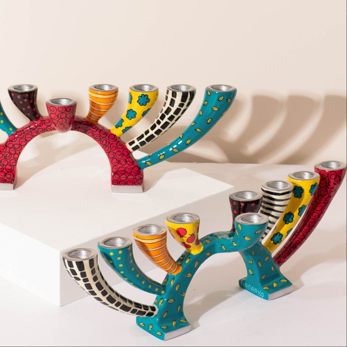 Hand-painted Enamel Finish for Stylish Hanukkah - Twist Series