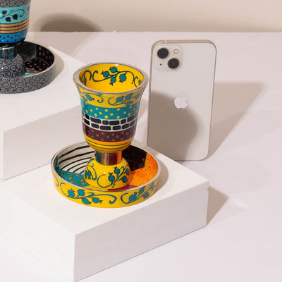 Ceremonial Kiddush Wine Cup - Premium Curved Series 