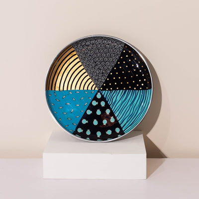 Handmade Aluminum Bowl – Colorful Design – Baza Series