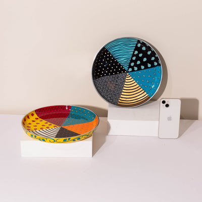 Handmade Aluminum Bowl – Colorful Design – Baza Series