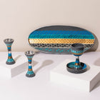 Exclusive Designer Aluminum Jewish Gift Set – Premium Shabbat Series