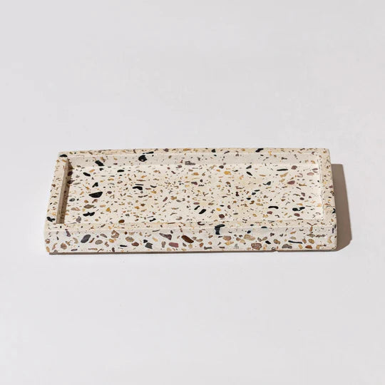Handmade candle tray – a base of light with lots of style – Nest series (Copy)  Terrazzo stone