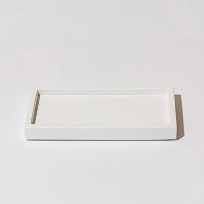 Elegant Shabbat Candlesticks Set with Concrete Tray - Solid Elegance Series 