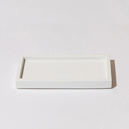 Set of candlesticks for Shabbat with an elegant concrete tray - Solid Elegance Series (Copy) 