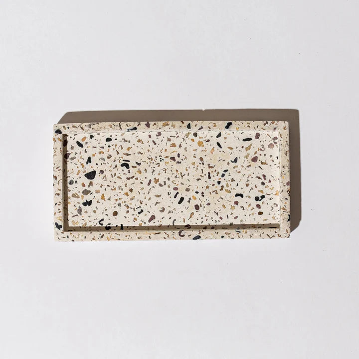 Set of modern design Sabbath candleholder – Cube Series (Copy)  Terrazzo stone
