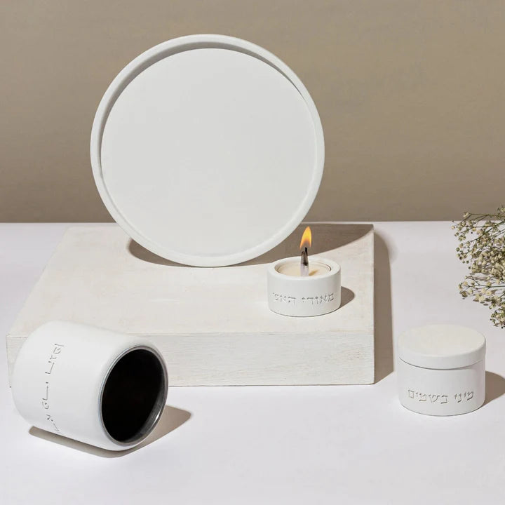 A unique Havdalah set made of natural concrete with a clean finish – Luxe Series (Copy) 