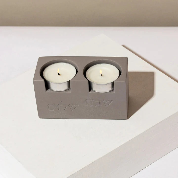 Set of modern design Sabbath candlesticks – Cube Series (Copy) 