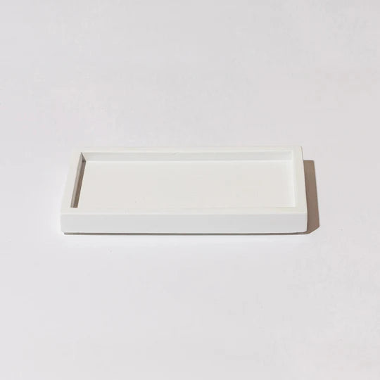 Set of candlesticks for Shabbat with a designed concrete tray - Stone Glow Series 