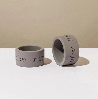 Set of candlesticks designed to sit on a modern concrete tray with a candle lighting blessing - Urban Blessings Series (Copy) 