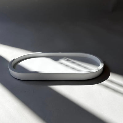 Stylish Concrete Tray – Modern Minimalist Aesthetic – Luna Series