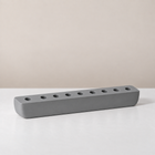 Modern Linear Concrete Hanukkah Menorah | LINE
