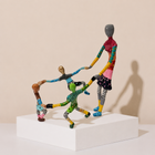 Circle of Joy Hand-Painted Enamel Sculpture