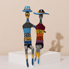Together Forever Hand-Painted Enamel Sculpture